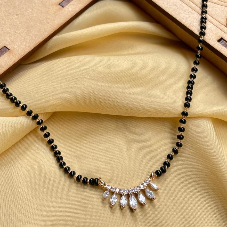 Charming Gold AD Stone Mangalsutra - Abdesignsjewellery