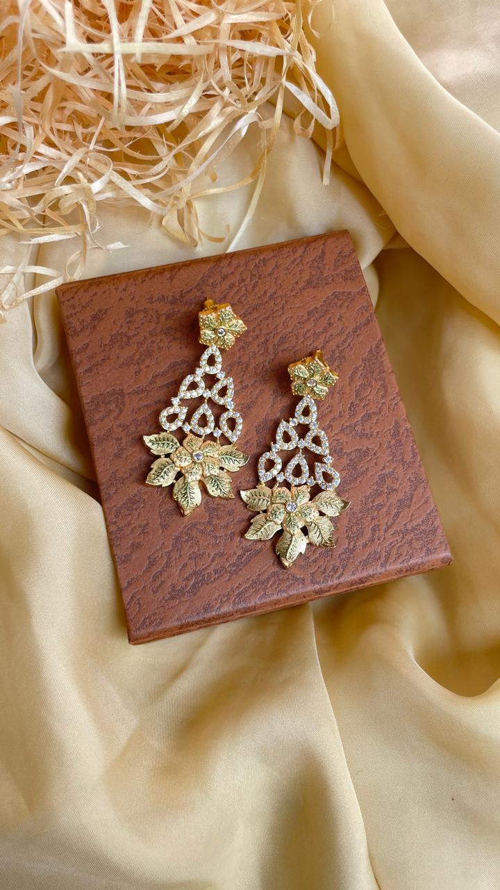 Beautiful Gold Plating AD Earring - Abdesignsjewellery
