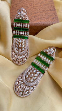Thumbnail for Gorgeous Green American Diamond Earrings - Abdesignsjewellery
