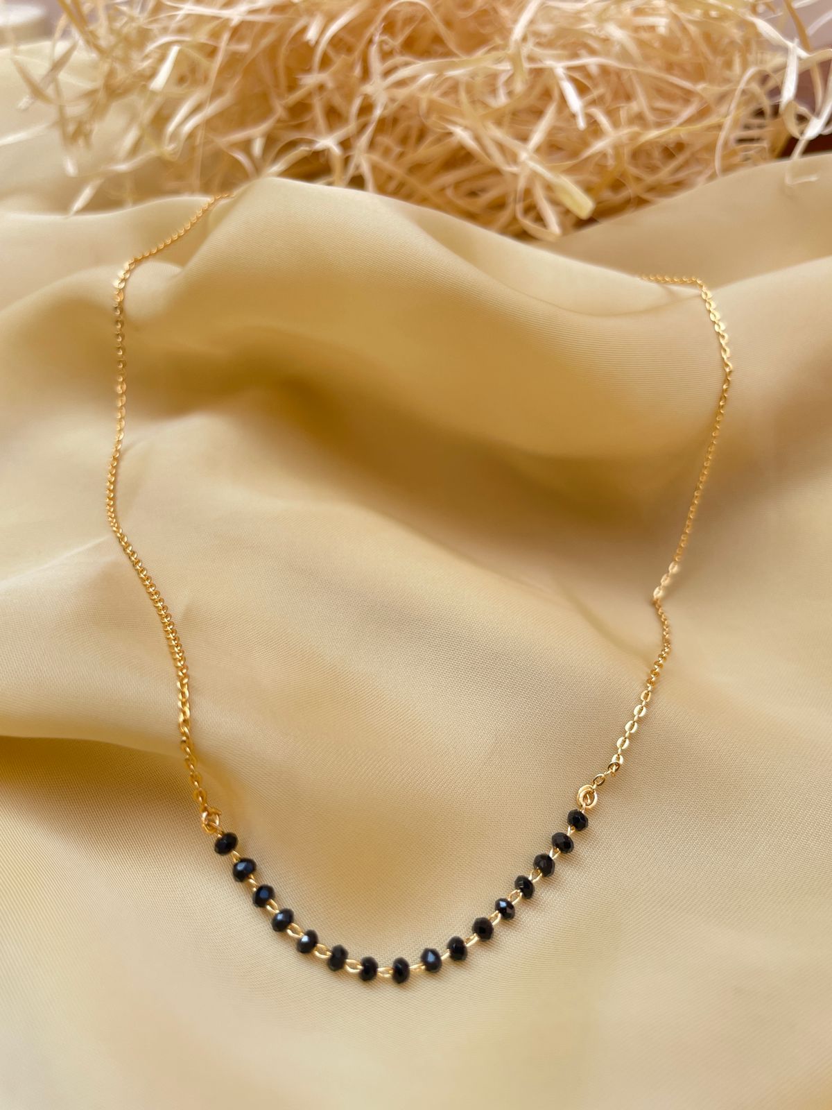 Surbhi Chandna Ishqbaaaz Inspired Golden Plating Mangalsutra - Abdesignsjewellery