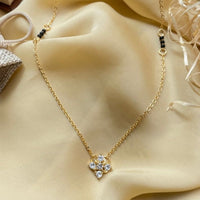 Thumbnail for Dainty Diamond Flower Mangalsutra - Abdesignsjewellery