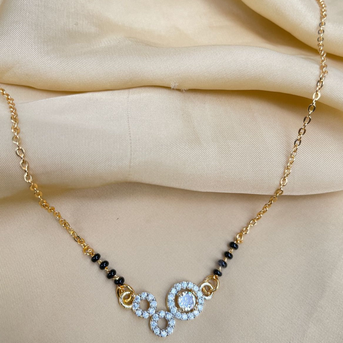 Casual American Diamond Mangalsutra - Abdesignsjewellery