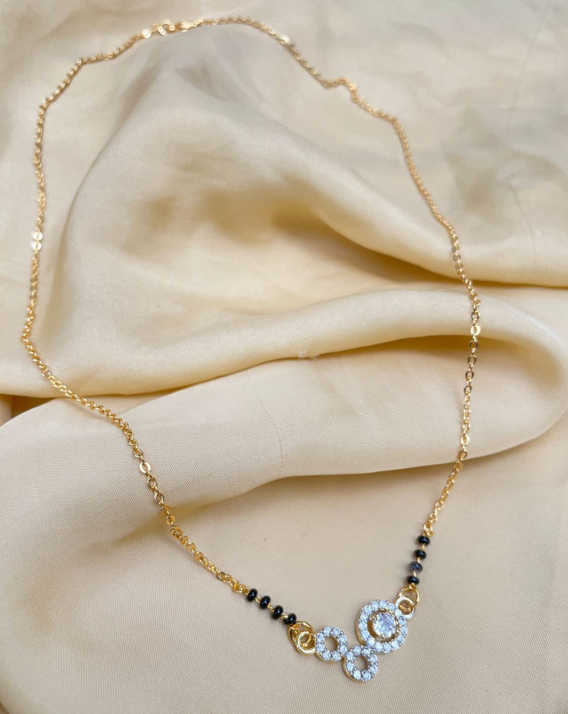 Casual American Diamond Mangalsutra - Abdesignsjewellery