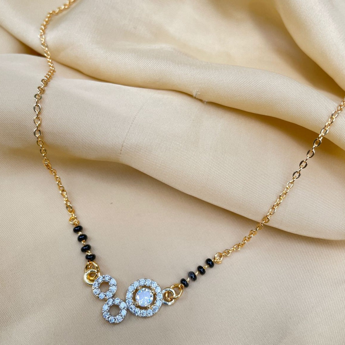 Casual American Diamond Mangalsutra - Abdesignsjewellery
