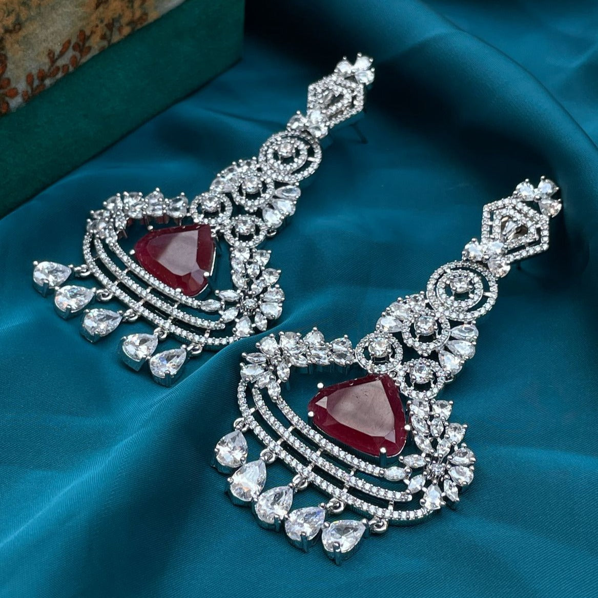 Classic Cz Silver Plating Earring