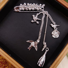 Classic German Silver Plated Saree Pin