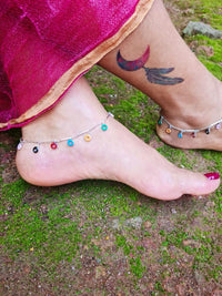 Thumbnail for Colourful Round Doughnut Anklet - Abdesignsjewellery