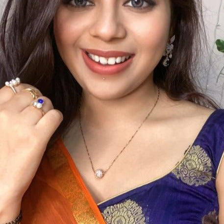 Rosegold Dailywear Round Pendent & Chain - Abdesignsjewellery