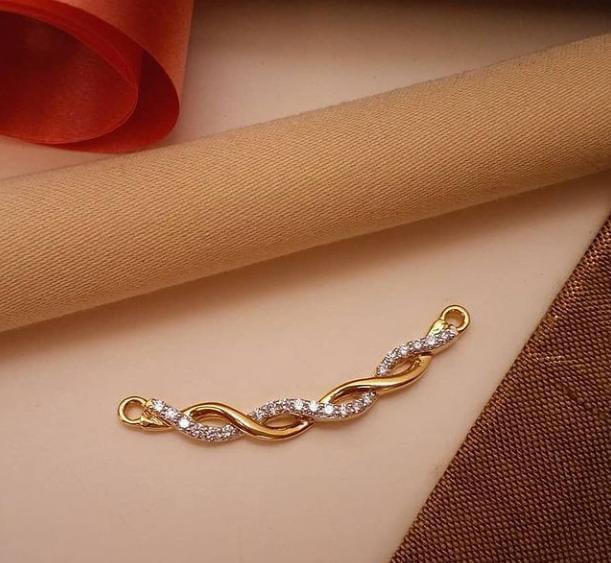 Trending Gold Plated American Diamond Mangalsutra