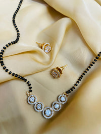 Thumbnail for Moonshine Round Gold Plated Mangalsutra - Abdesignsjewellery
