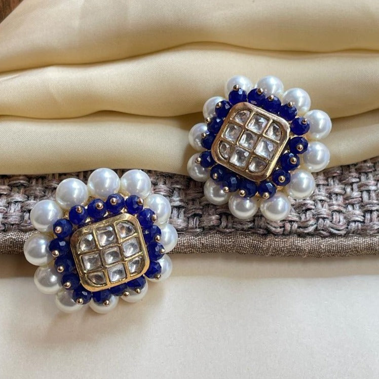 High Quality Kundan & Pearl Stud Earring