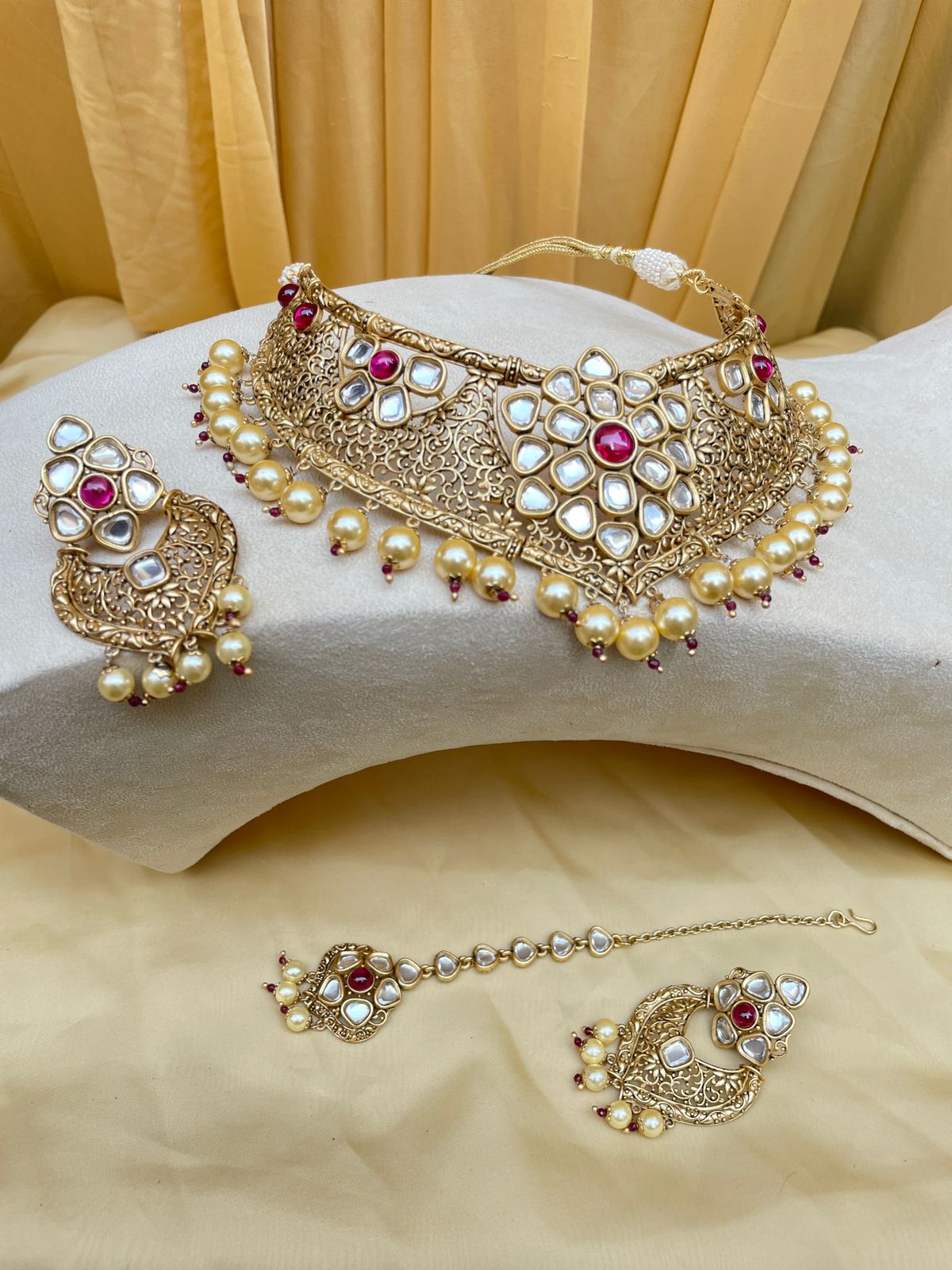 Premium Wedding Necklace With Earring