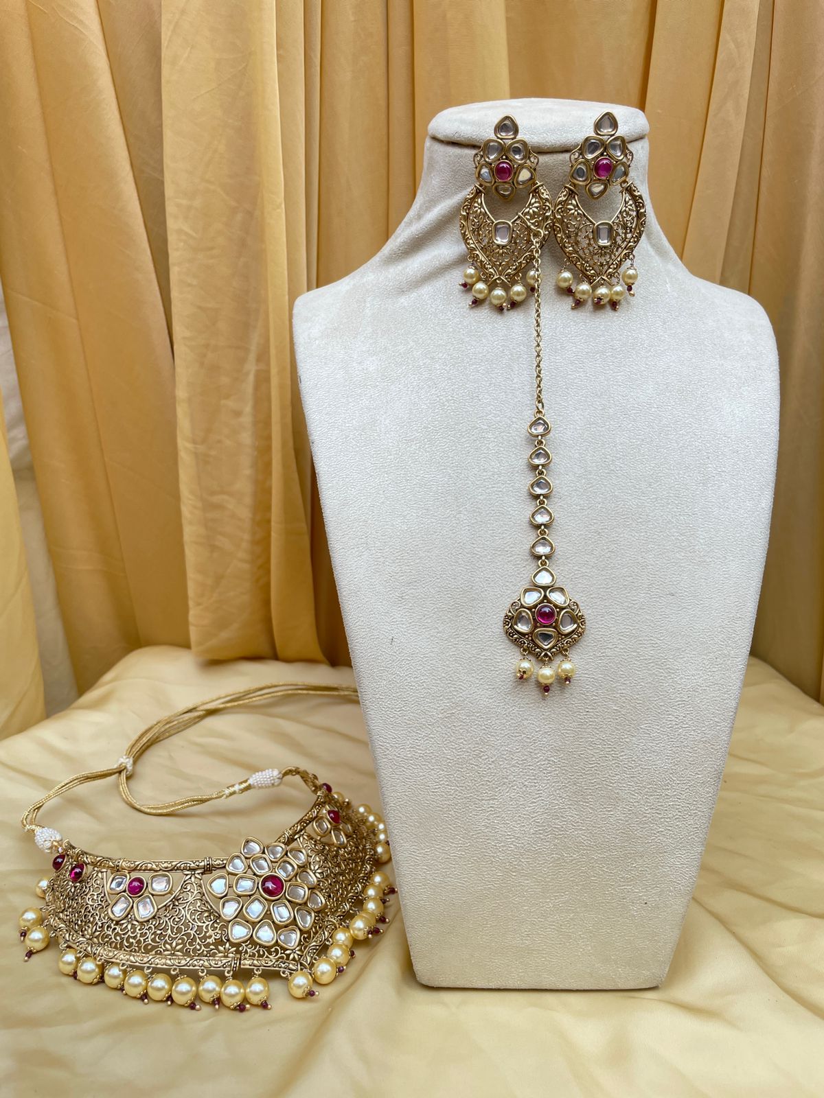 Premium Wedding Necklace With Earring