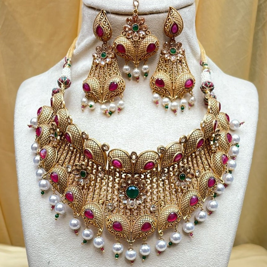 High Quality Premium Wedding Necklace With Earring