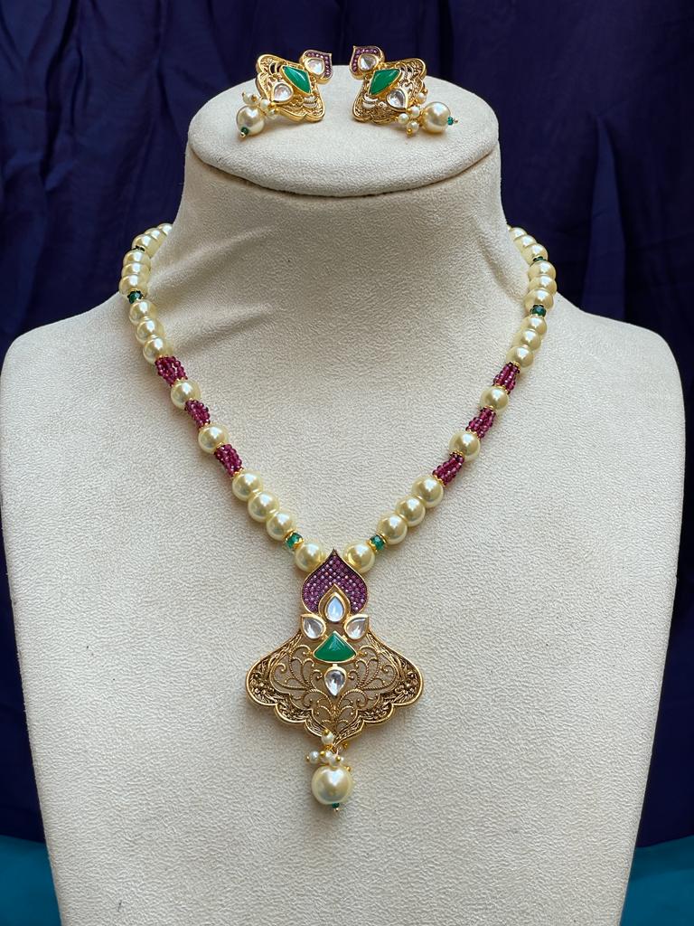 High Quality Wedding Mala & Earring