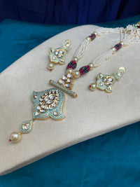Thumbnail for Beautiful Wedding Mala & Earring - Abdesignsjewellery