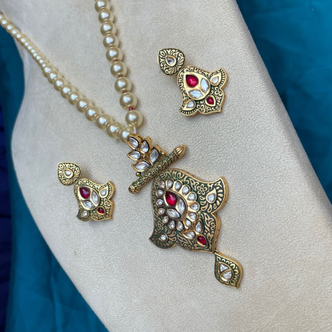 Beautiful Wedding Mala & Earring - Abdesignsjewellery