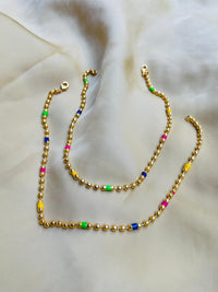 Thumbnail for MultiColour Dailywear Gold Plated Anklet