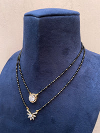 Thumbnail for Gold Plated Double Diamond Mangalsutra - Abdesignsjewellery