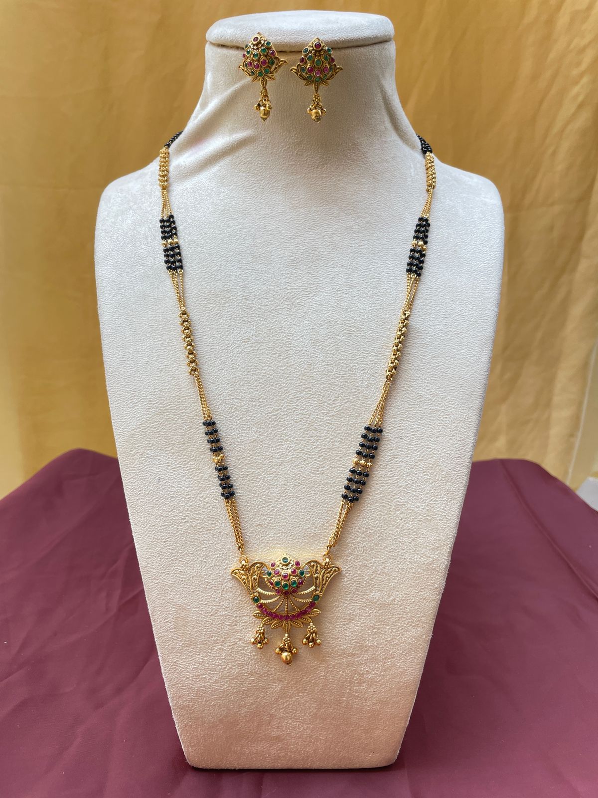 Long Antique MultiColour Mangalsutra