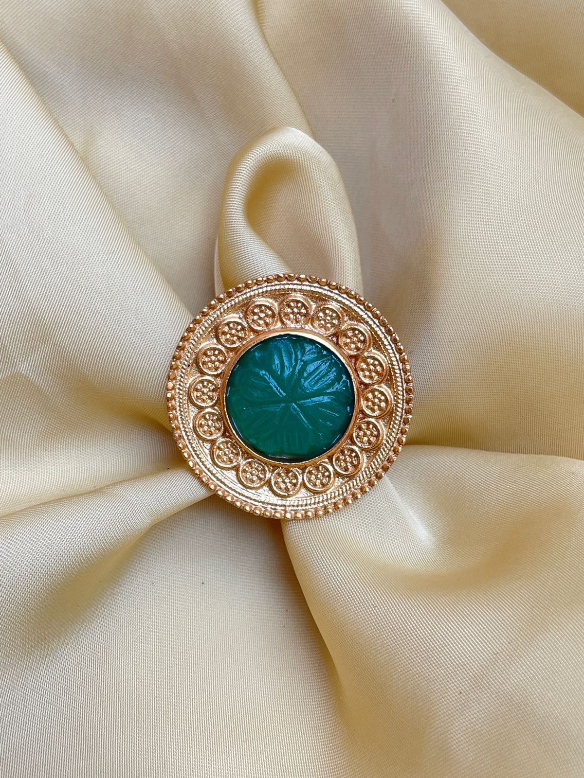 Matt Polish Hand Crafted Stone Ring