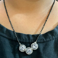 Thumbnail for Three Silver Stone Mangalsutra - Abdesignsjewellery