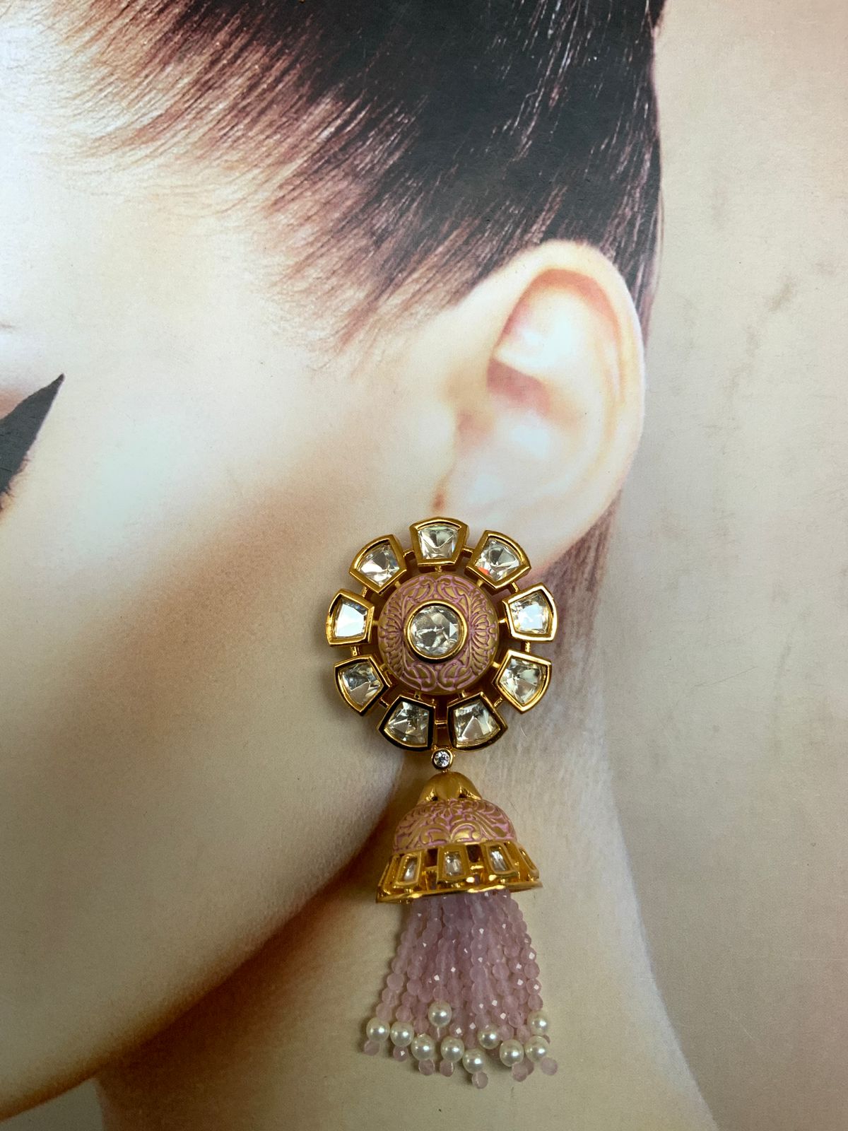 Ethnic Indian jhumka Style Earring - Abdesignsjewellery