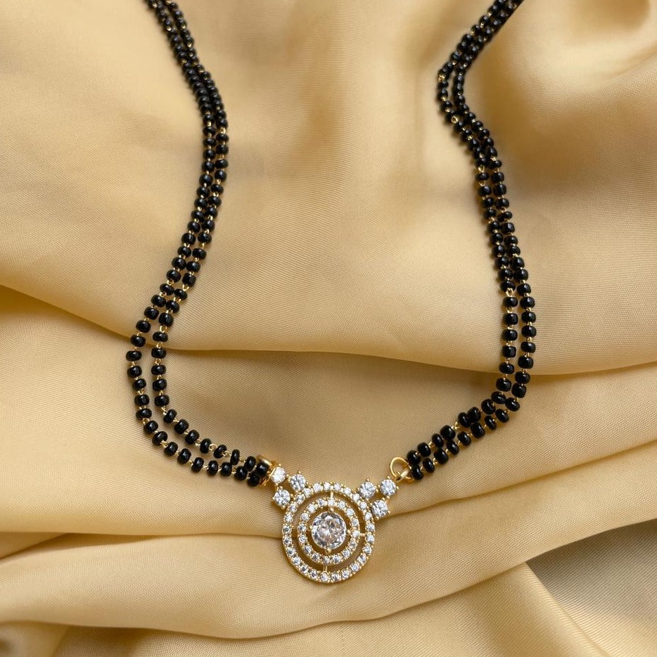 Allure Round Gold Plated Mangalsutra - Abdesignsjewellery