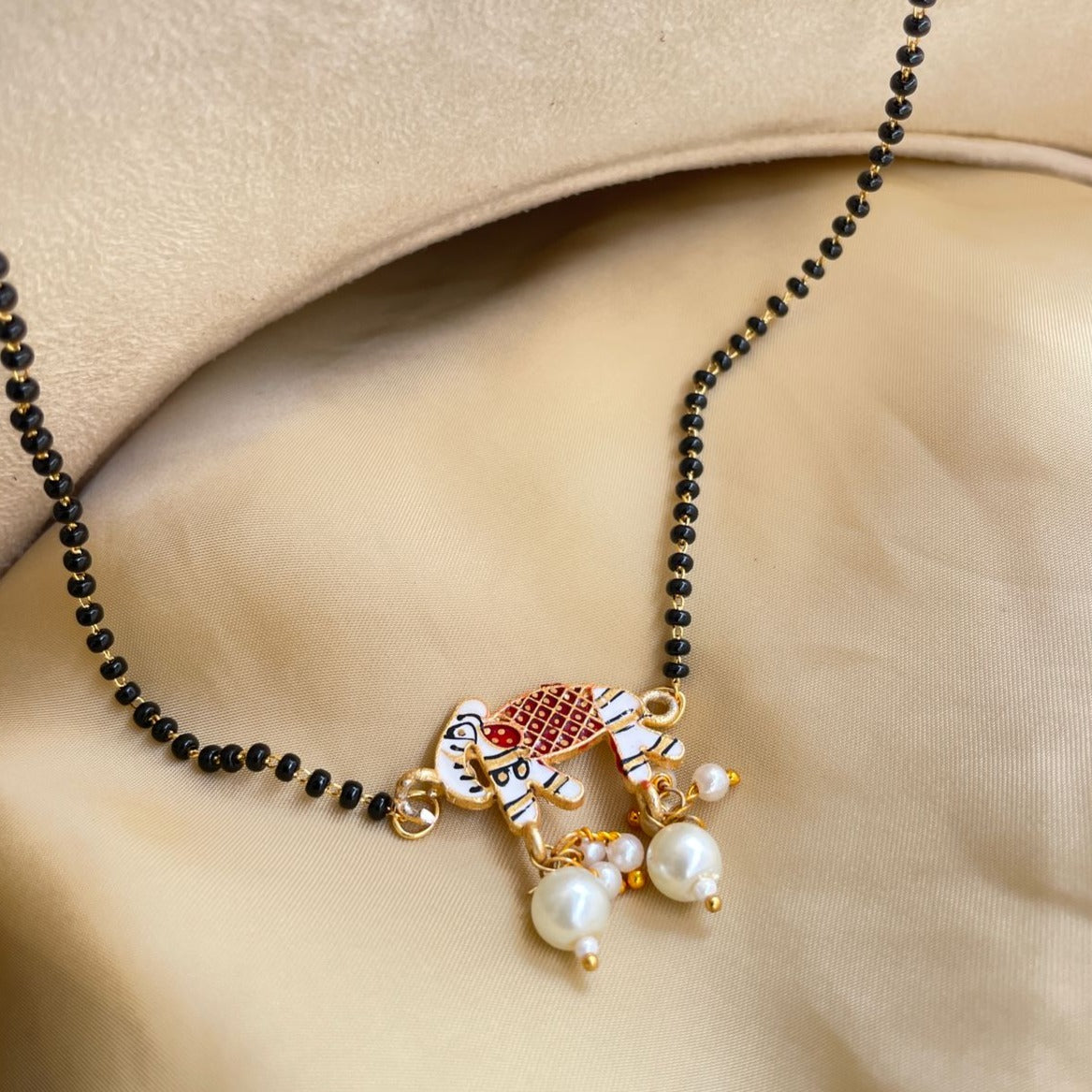 Handpaint Bridal Wedding Doli Mangalsutra - Abdesignsjewellery