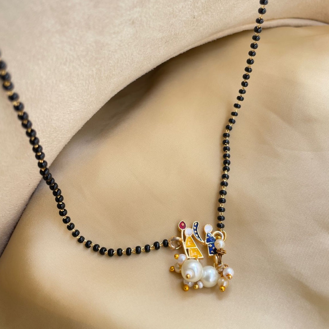 Handpaint Bridal Wedding Doli Mangalsutra - Abdesignsjewellery