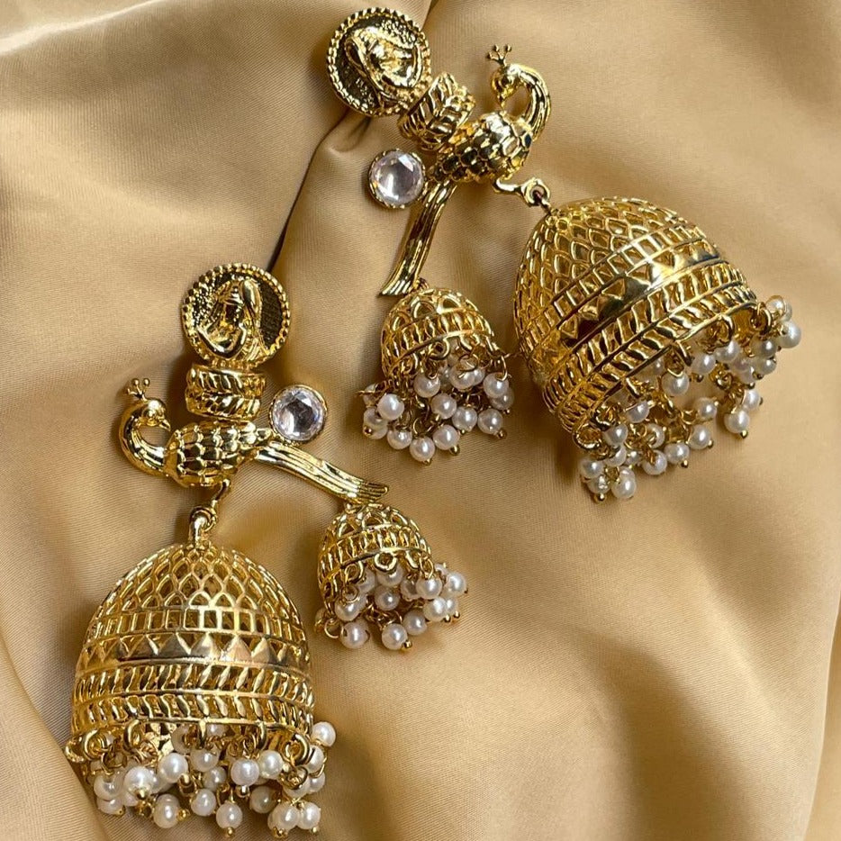 Peacock Jhumar Jhumka