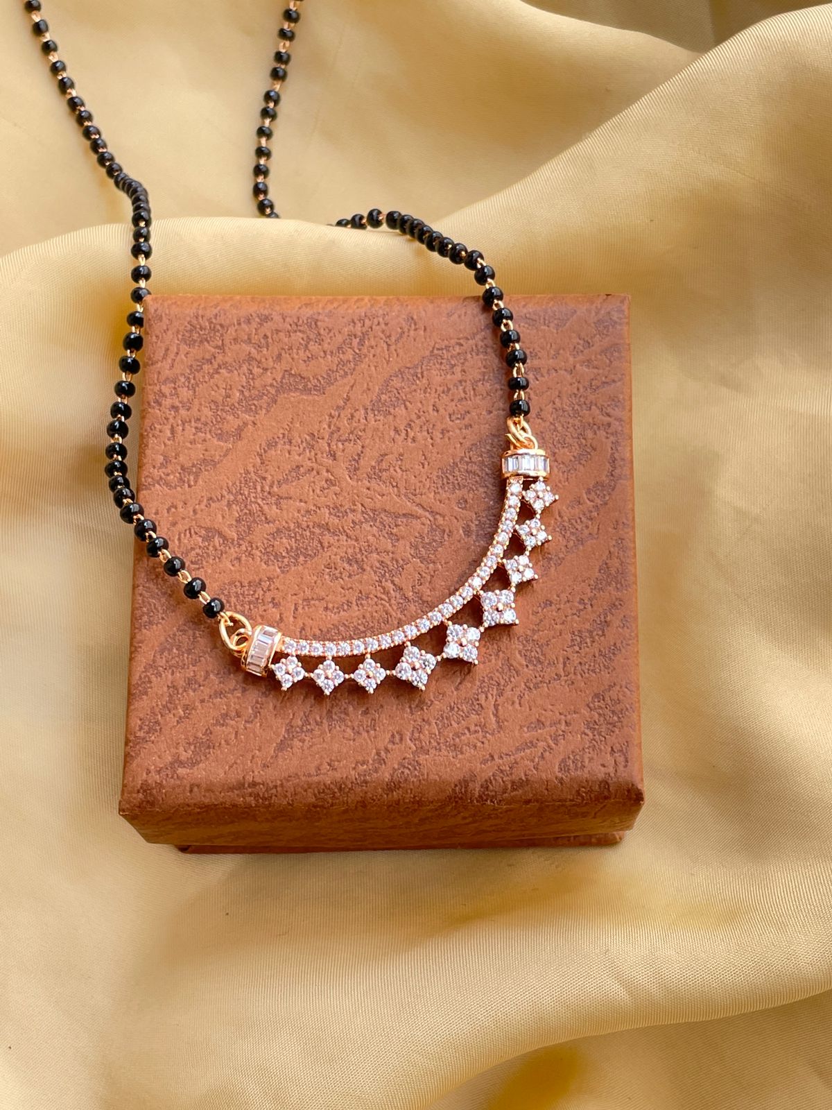Enchanting Rose Gold Mangalsutra - Abdesignsjewellery