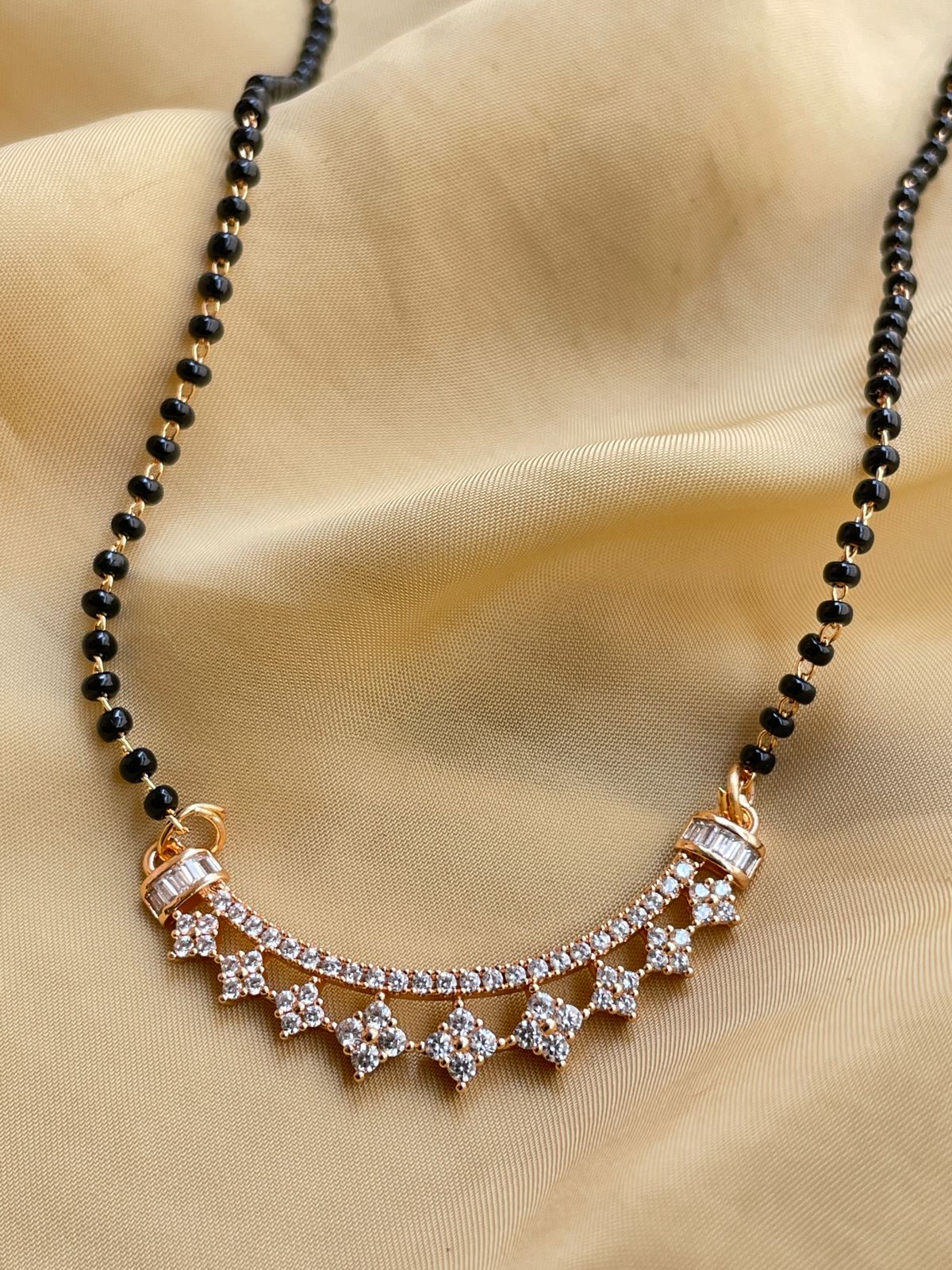 Enchanting Rose Gold Mangalsutra - Abdesignsjewellery