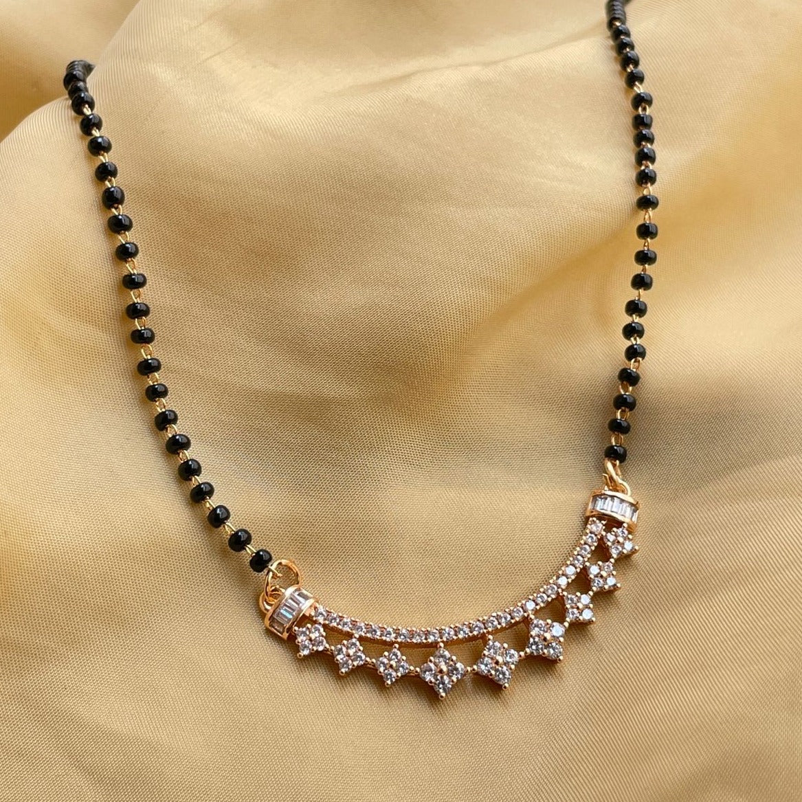 Enchanting Rose Gold Mangalsutra - Abdesignsjewellery