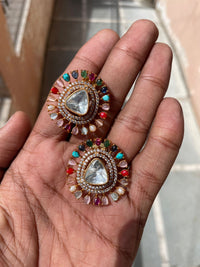 Thumbnail for Navratna Crystal Earring