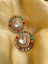 Thumbnail for Navratna Crystal Earring