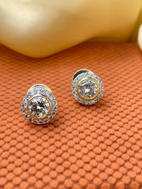 Thumbnail for Trendy Round Cubic Zircon Stud Earring