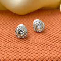 Thumbnail for Trendy Round Cubic Zircon Stud Earring