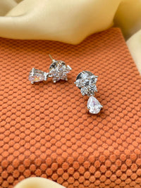 Thumbnail for Pear Shaped Diamond Stud Earring