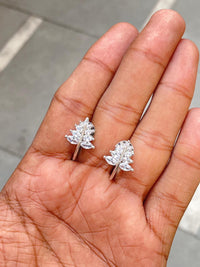 Thumbnail for Crystals Flower Stud Earring