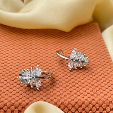 Crystals Flower Stud Earring - Abdesignsjewellery