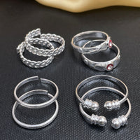 Thumbnail for Dailywear Silver Plated ToeRing Combo - Abdesignsjewellery