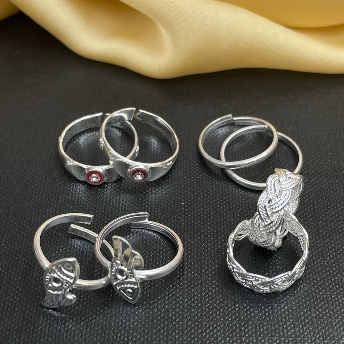 Latest Silver Plated ToeRing Combo