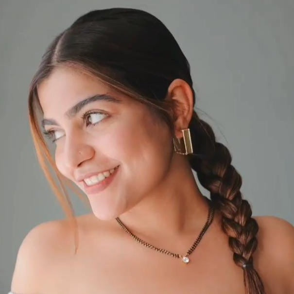 Exclusive One Stone Gold Plated Mangalsutra - Abdesignsjewellery