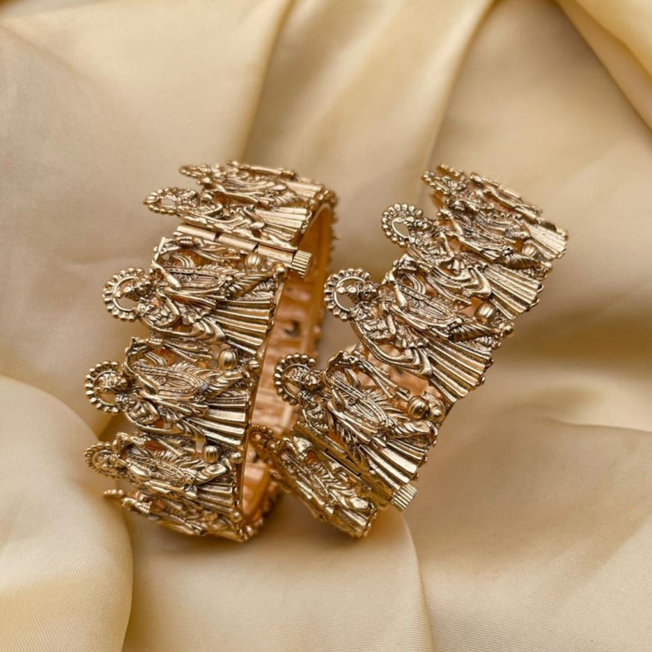 Silver Finish Radha Krishna Adjustable Rings Design by Ahilya Jewels at  Pernia's Pop Up Shop 2024