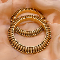 Thumbnail for Traditional Antique Gold Bangles Set