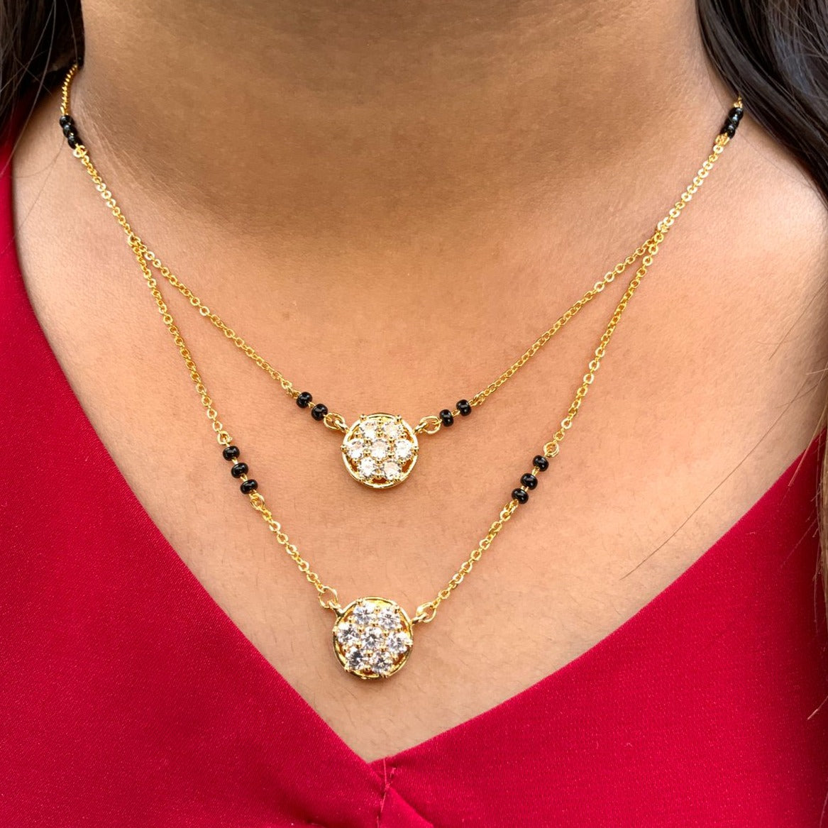 Charming Gold Plated High Quality Mangalsutra - Abdesignsjewellery