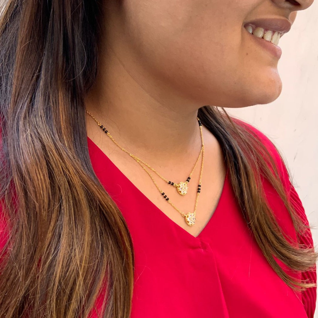 Charming Gold Plated High Quality Mangalsutra - Abdesignsjewellery