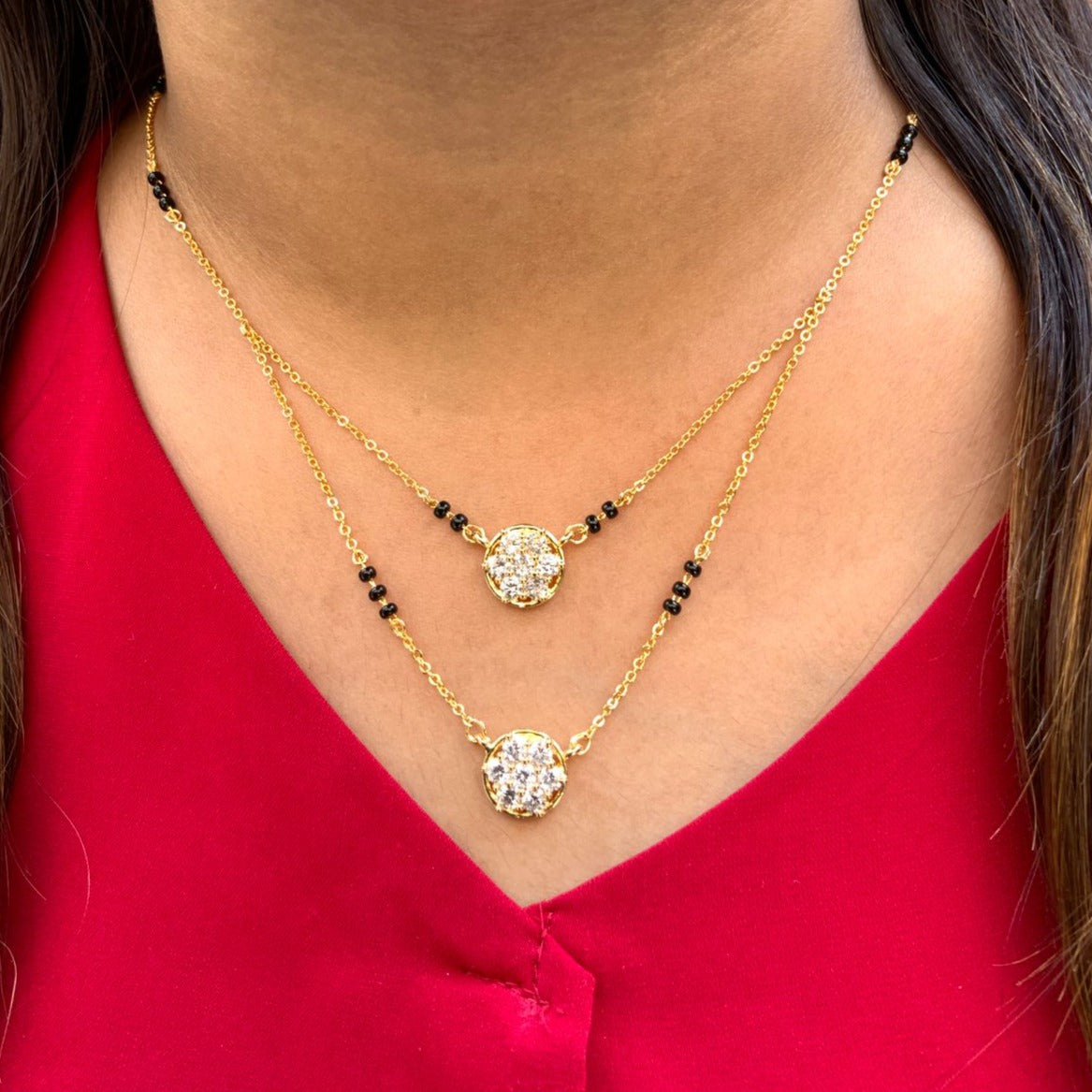 Charming Gold Plated High Quality Mangalsutra - Abdesignsjewellery