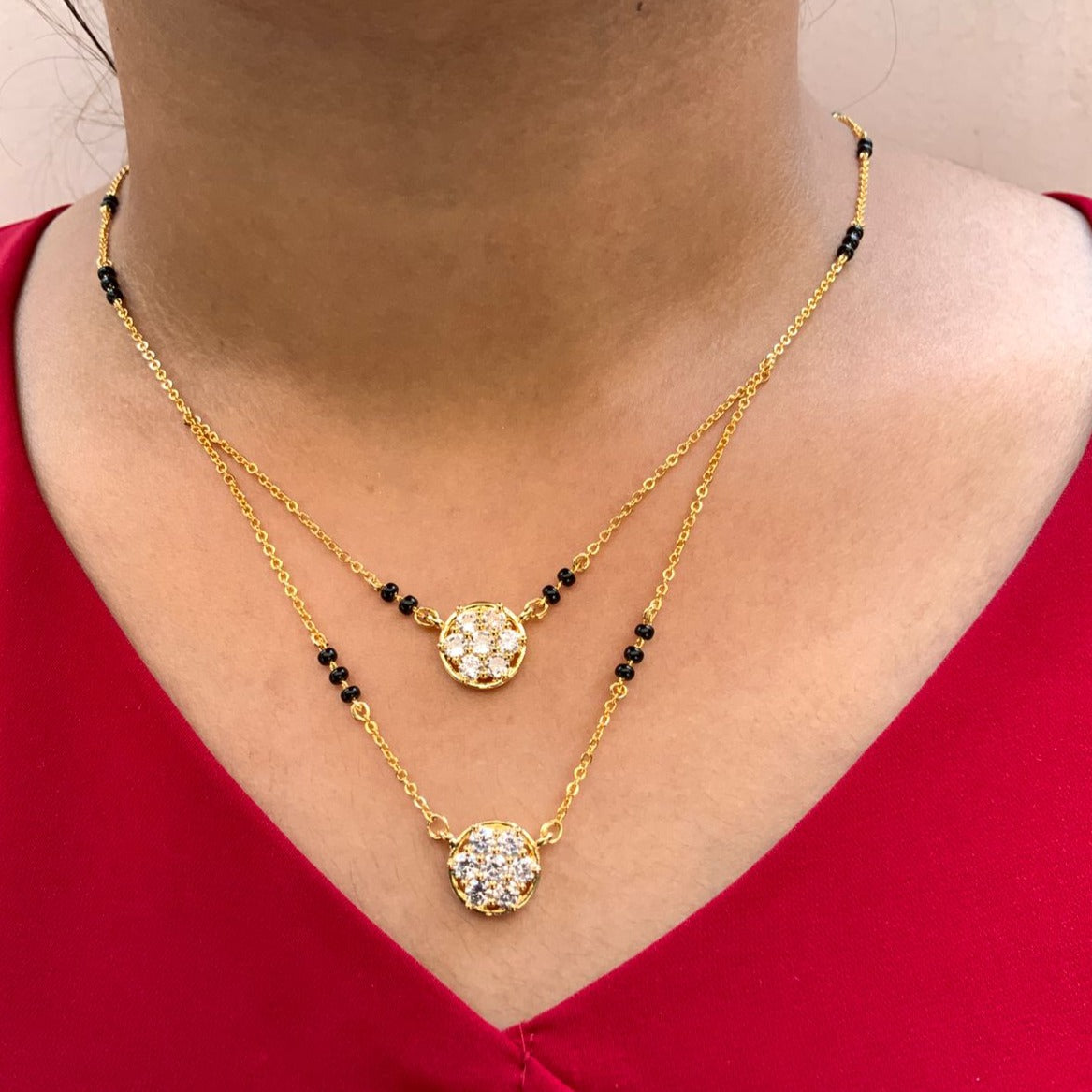 Charming Gold Plated High Quality Mangalsutra - Abdesignsjewellery